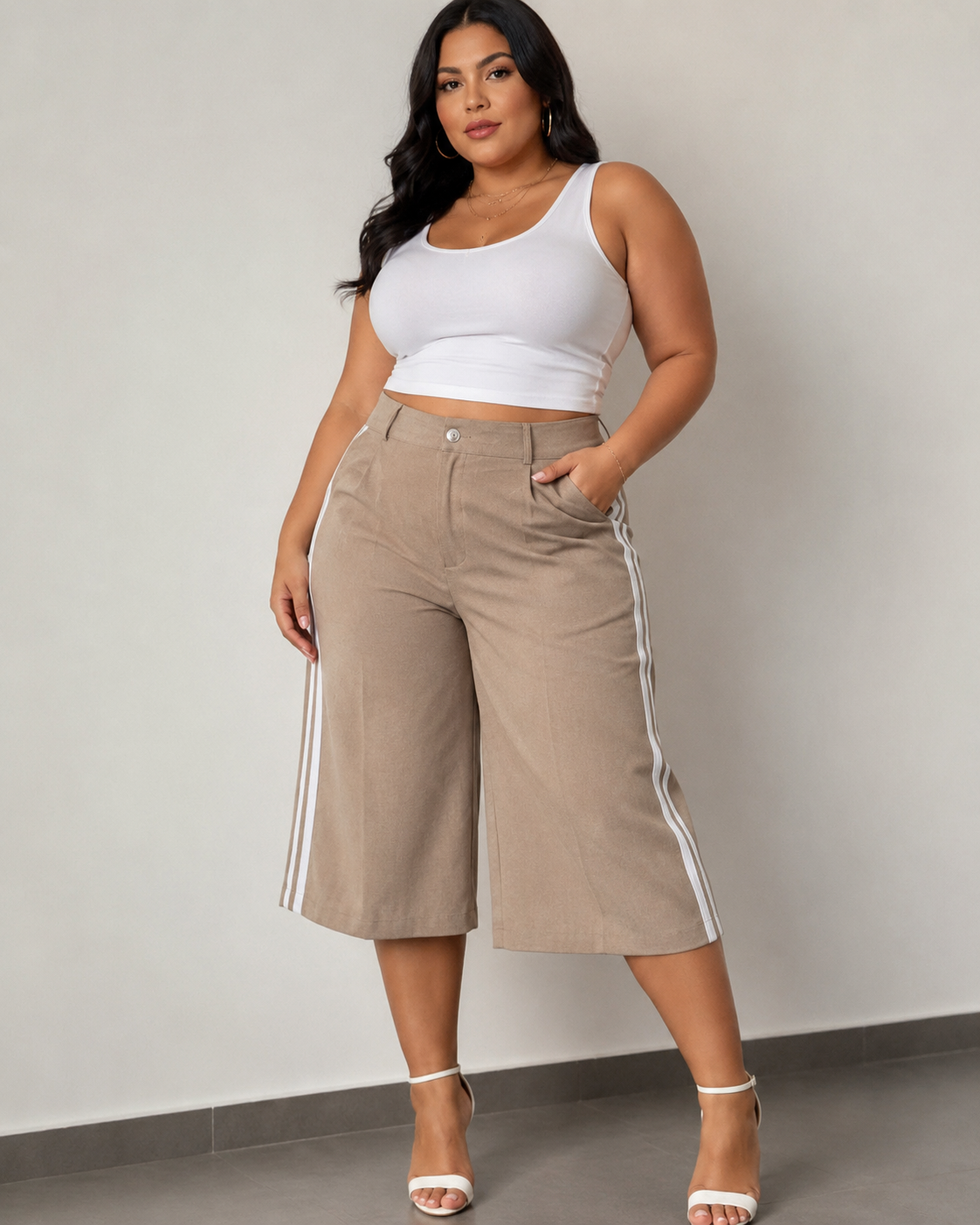 Pantalón Capri Chic – Mocha