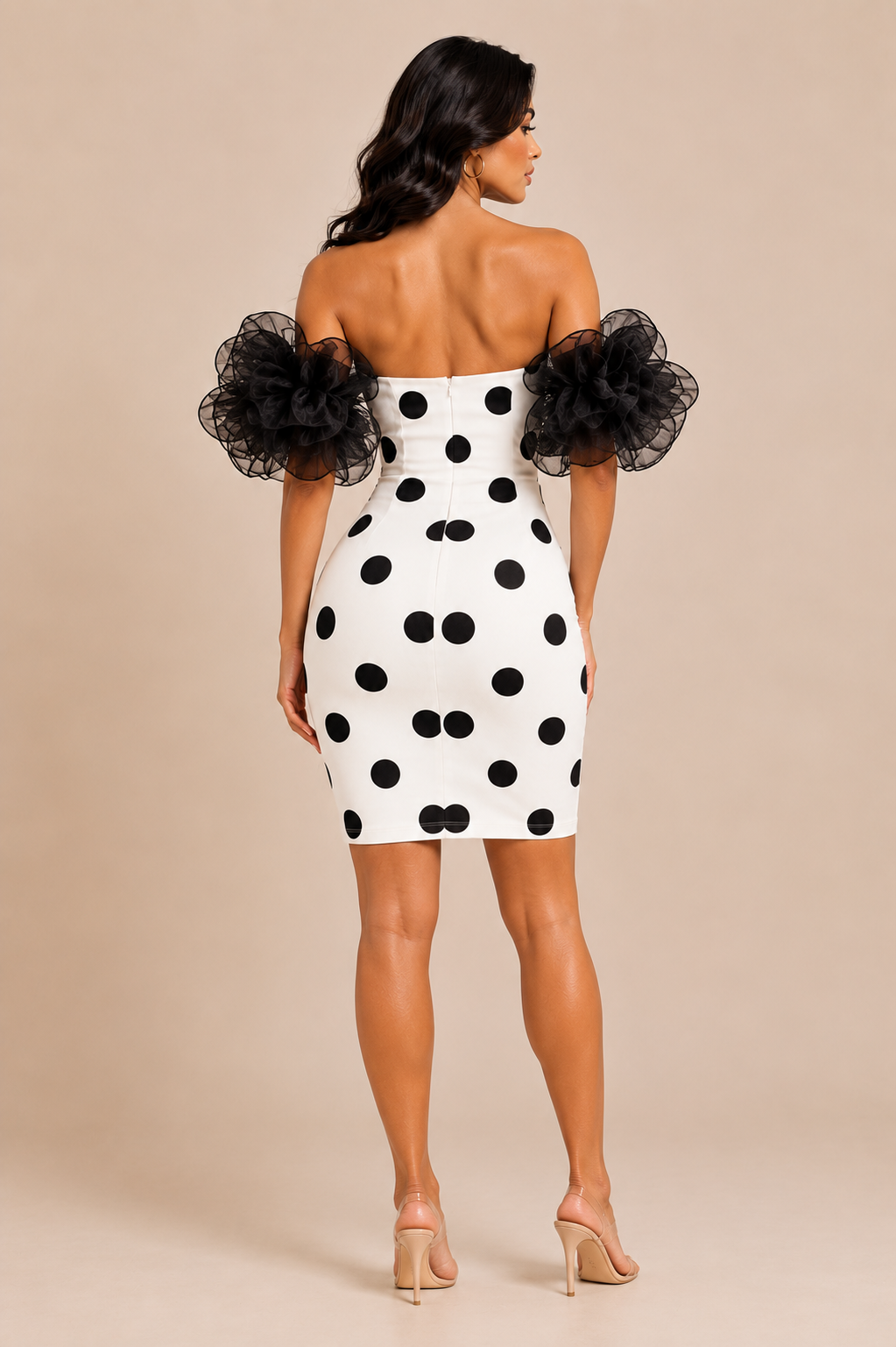 Vestido Monaco Elegance – Polka Dot