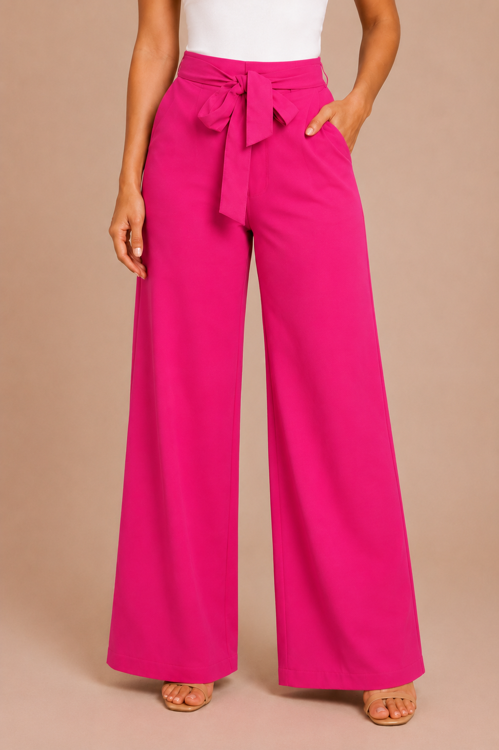 Monaco Wide Leg Pants – Fuchsia