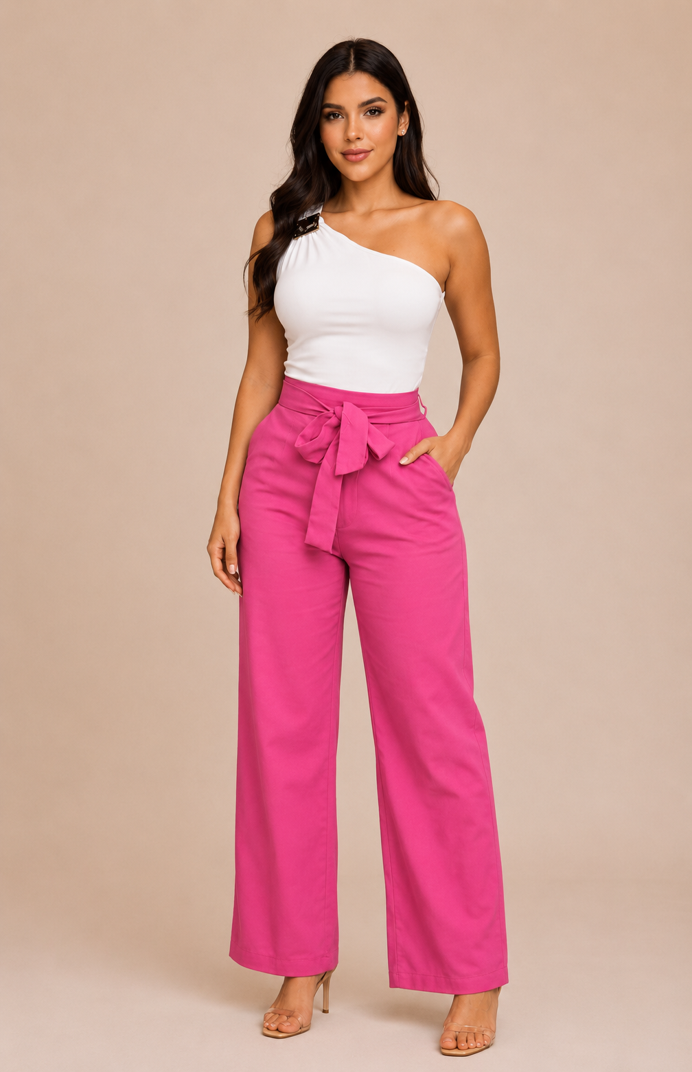 Monaco Wide Leg Pants – Fuchsia