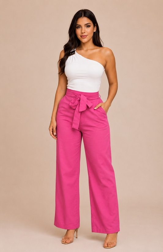 Monaco Wide Leg Pants – Fuchsia